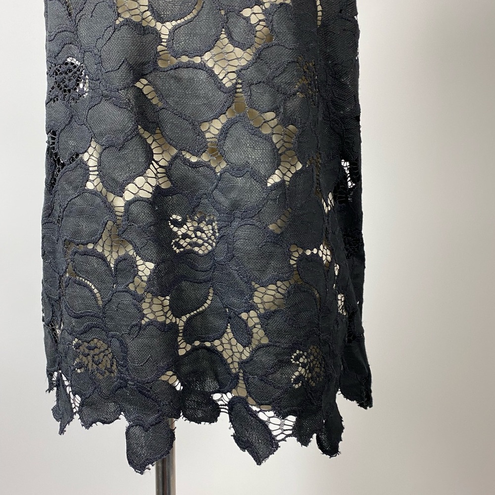 GENUINE PEOPLE Lace Appliqué Floral Tank Black M - Picture 2 of 7